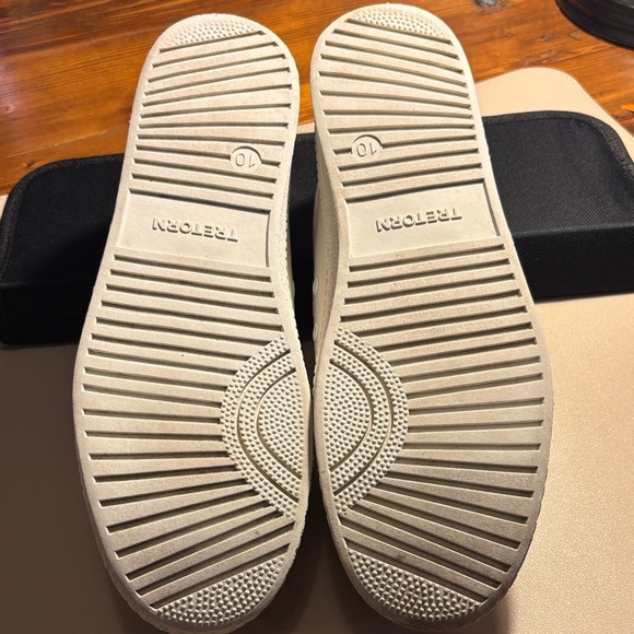 Tretorn White and Green Canvas Sneakers - Picture 3 of 7